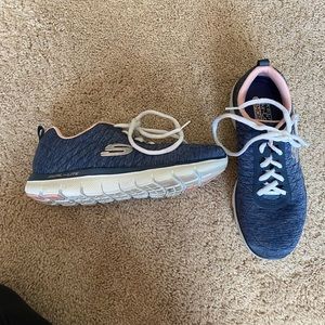 Sketchers Pink and Grey Sneakers